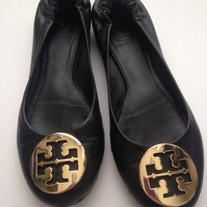 Tory Burch black Reva flats, size 6.5